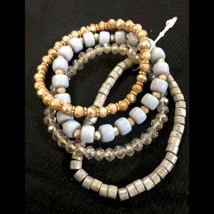 Women’s bracelets in pretty shades of blue. New